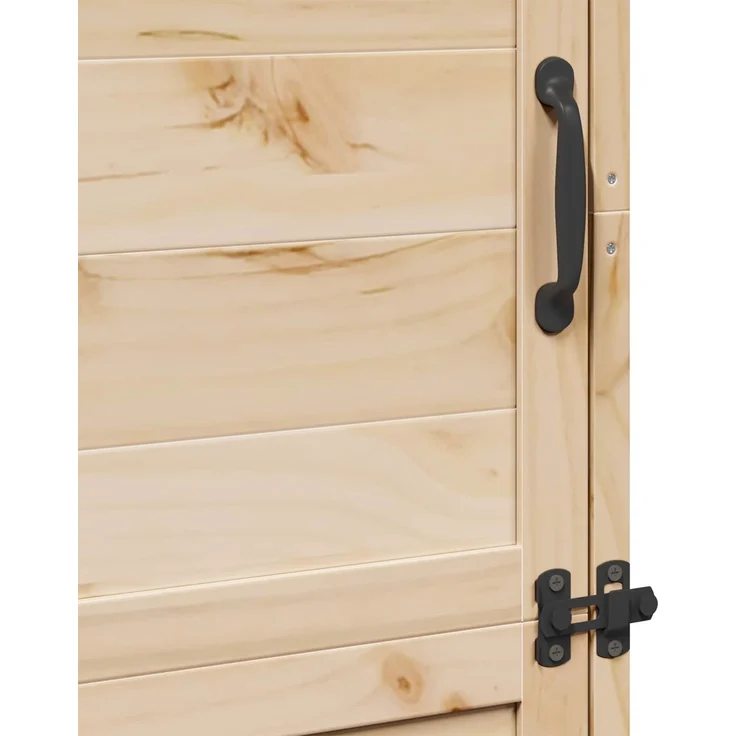 vidaXL Gartenschuppen Natur 59,5 x 56 x 176,5 cm Massivholz aus Fichte 42033444 – Bild 8
