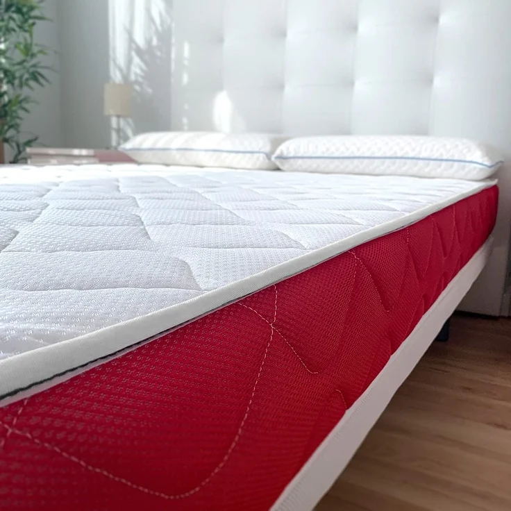 DUÉRMETE ONLINE Viskoelastische Matratze Lite, wendbar, fest und bequem, Höhe 23 cm, Seite für Winter/Sommer, Weiß, 135x180 cm – Bild 7