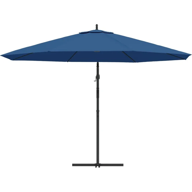 vidaXL Ampelschirm mit Aluminium-Mast 350 cm Blau 47131 – Bild 4