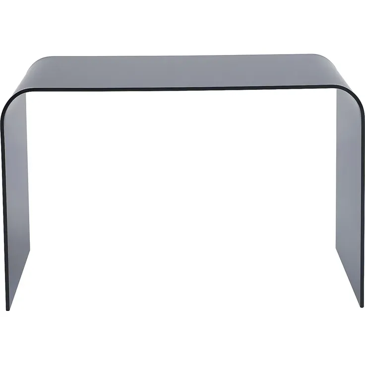 Vente-unique - KARDEMO Büromöbel Glas Grau - B 60 cm x H 75 cm x L 120 cm – Bild 3