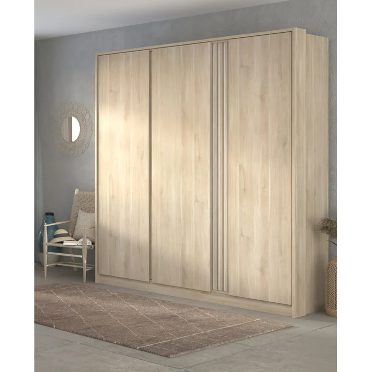 Parisot Kleiderschrank Escale in Eiche 185 x 203 cm – Bild 3