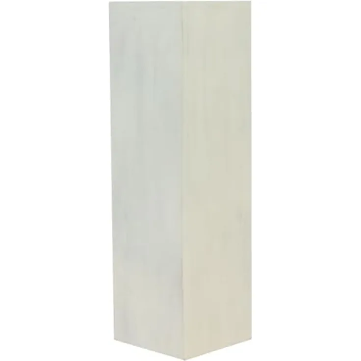 Oriental Galerie Blumenhocker Massive Holz Säule Viereckig Podest Lime-Weiß mittel 75cm (1 St)