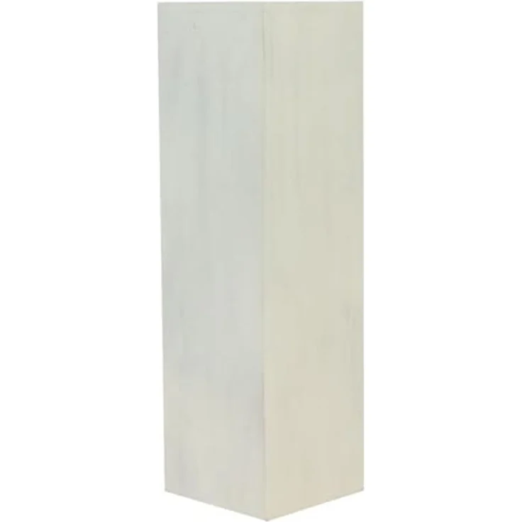 Oriental Galerie Blumenhocker Massive Holz Säule Viereckig Podest Lime-Weiß mittel 75cm (1 St) – Bild 1