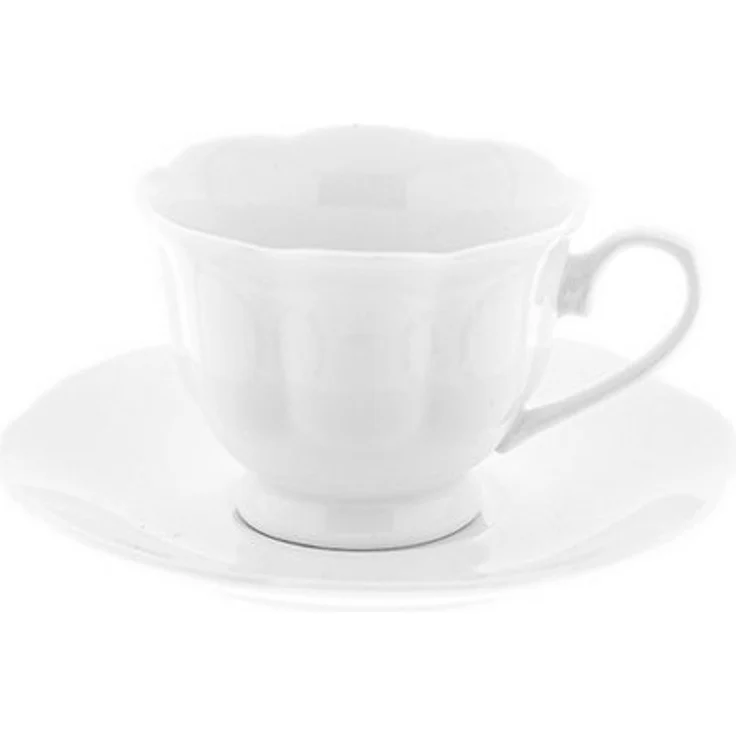 12-teiliges Mokkatassen-Set aus hochwertigem Porzellan - 90 ml, Weiß – Bild 5