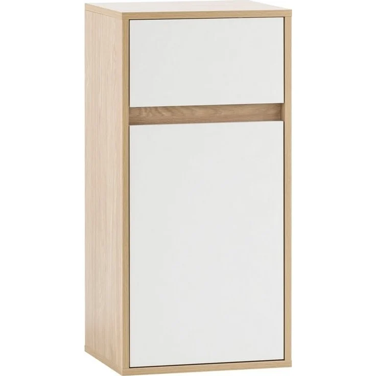 Schildmeyer Highboard Mali 152762, Eiche hell Dekor/mattweiß – Bild 4