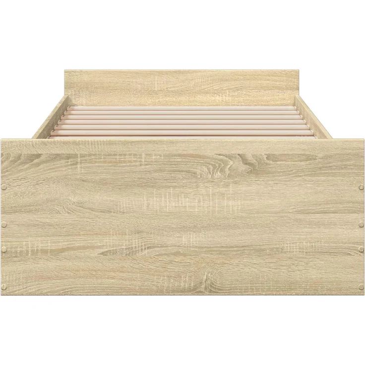 vidaXL Bettgestell mit Stauraum Sonoma-Eiche 80 x 200 cm Holzwerkstoff 3429502 – Bild 4