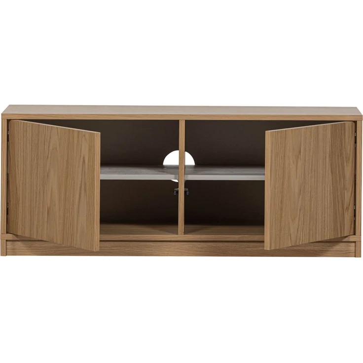 Modulschrank Modulair aus Eiche, modern, natur, mit Push-to-Open, 44x110 cm, FSC-zertifiziert – Bild 2