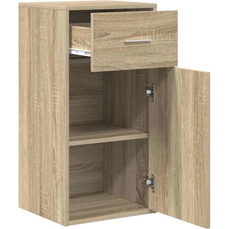 vidaXL Sideboard mit Schubladen Sonoma-Eiche 38 x 34 x 75 cm 869548 – Bild 4