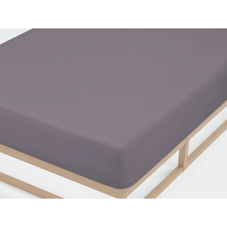 biberna Jersey-Elastic-Spannbetttuch 0077866, silbergrau, 1x 120x200 cm - 130x220 cm – Bild 1