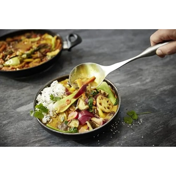 Fissler Kochmesser Essential, Lange breite Klinge, Halbkropf, gewichteter Griff – Bild 5