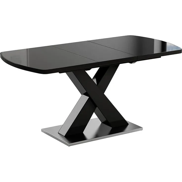 Esstisch Chinto Schwarz 120 x 80 cm ausziehbar Vicco