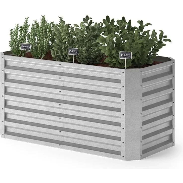OK-Living Hochbeet Silber 120 x 60 cm, – Bild 7