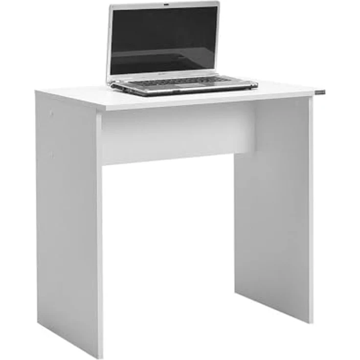 Modern Study Desk, White, 72 x 75 x 52 cm | 100% Melamine Coated Particle Board, 16 mm Thickness | Stylish & Functional for Home Office & Study – Bild 3