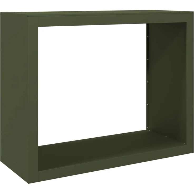 vidaXL Brennholzregal Grün 100x40x80 cm Stahl 850978 – Bild 1