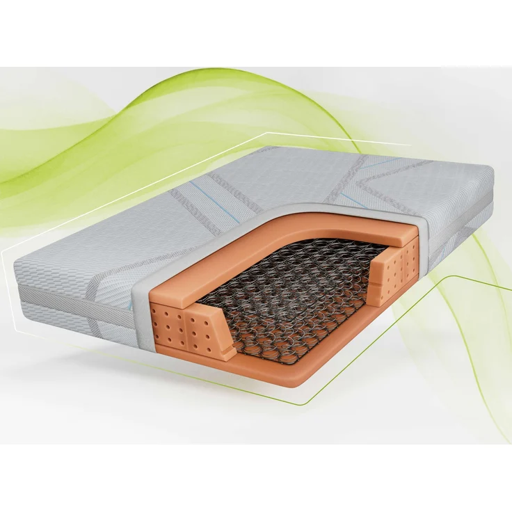 Solide Bonellmatratze für tägliche Nutzung, PU-Schaum & stabile Federung – klassisch, hygienisch & wendbar – Härtegrad H3 – 180 x 200 cm – TOVA – APRI – Bild 1