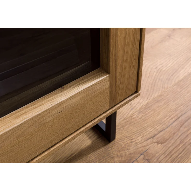 Highboard Wildeiche 112x43x145 natur geölt LINDAU #18 – Bild 6