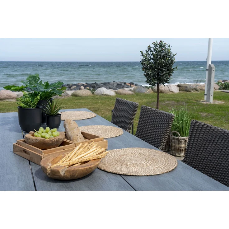House Nordic Tischset aus geflochtener Jute, natur, ø38 cm, 4er-Set – Bild 5