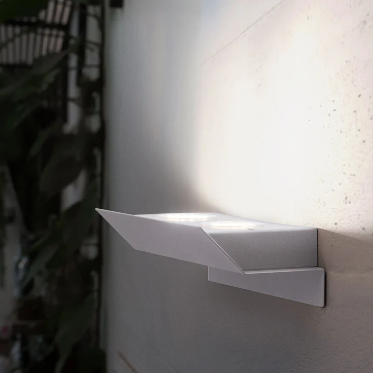 LED Wandleuchte, Stahl verzinkt, Länge 21 cm, RUSTEGA – Bild 3