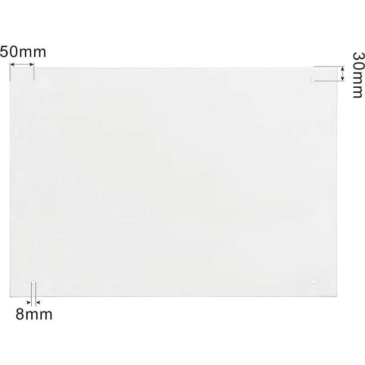 Küchenrückwand Spritzschutz Fliesenspiegel Küche Wandschutz Glas 6mm ESG Klarglas - 70x60CM – Bild 4