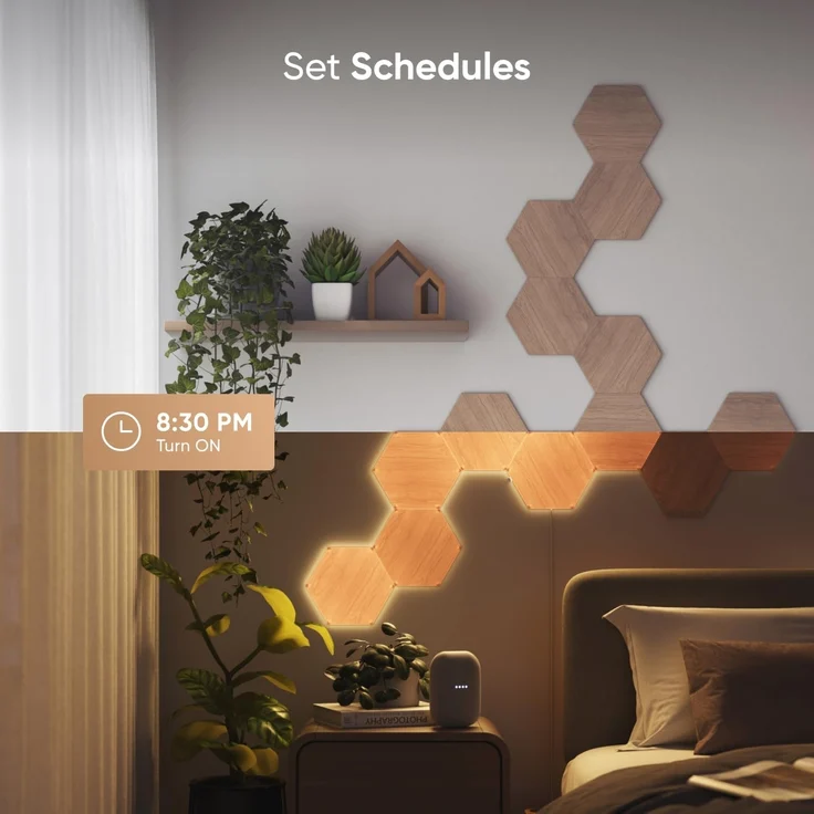 Nanoleaf Elements Wood Look Hexagons Expansion Pack - 3PK EEK G – Bild 8