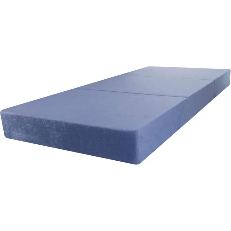 Stillerbursch Klappmatratze 80x195 cm Marmor Blau