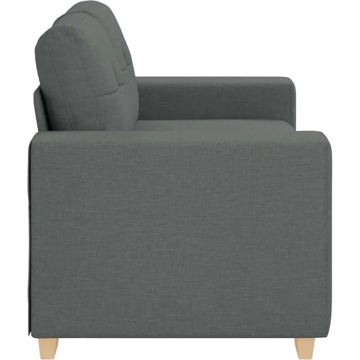 vidaXL Zweisitzer-Sofa Dunkelgrau 160x77x82 cm Stoff 4105069 – Bild 5