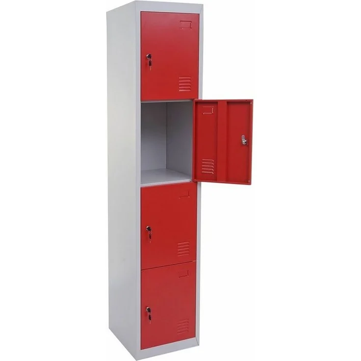 MCW Mehrzweckschrank T163 4 separat abschließbare Fächer, Drehriegelschloss inklusive Schlüssel
