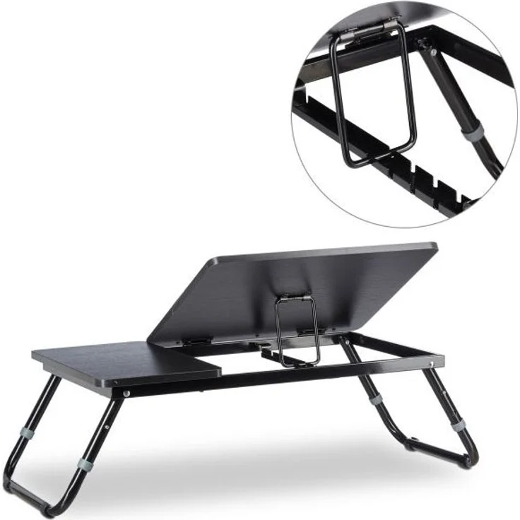 Laptoptisch fürs Bett schwarz 10013215 – Bild 5