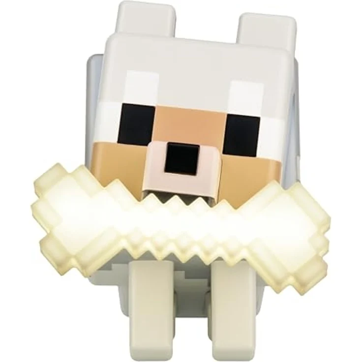 Paladone GloBuddies 3D-Farbwechsel-Licht Wolf aus Minecraft, offiziell lizenziertes LED-Nachtlicht, Tippen zum Ändern der Farbe, Gaming-Fanartikel, batteriebetrieben – Bild 6