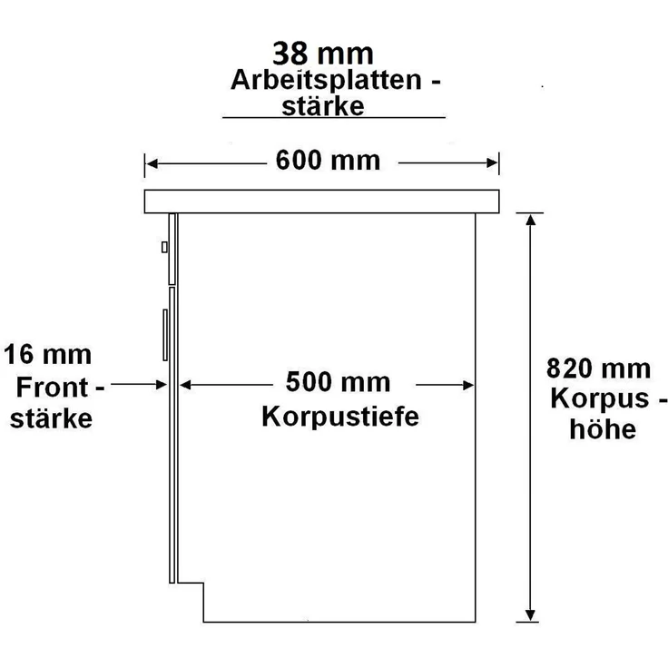 'Vigo' Eckküche Weiß Glanz/ Lancelot, 210x350 cm – Bild 6