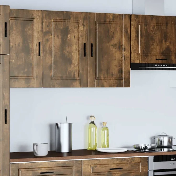 vidaXL Küchen-Hängeschrank Porto Räuchereiche Holzwerkstoff 854072 – Bild 3