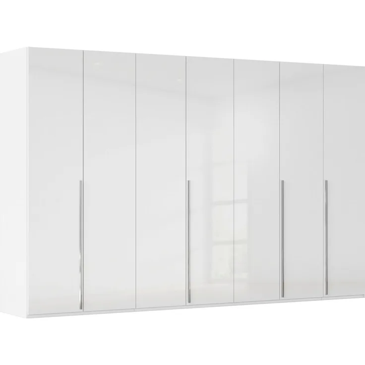 rauch Kleiderschrank Drehtürenschrank Schrank Garderobe Wäscheschrank BESTSELLER MONTCLAR (3 Ausstattungen BASIC/CLASSIC/PREMIUM (SOFT-CLOSE), Breiten 201-400 cm) Front in Glas/Hochglanz/Dekor/Grauspiegel in 5 Breiten MADE IN GERMANY