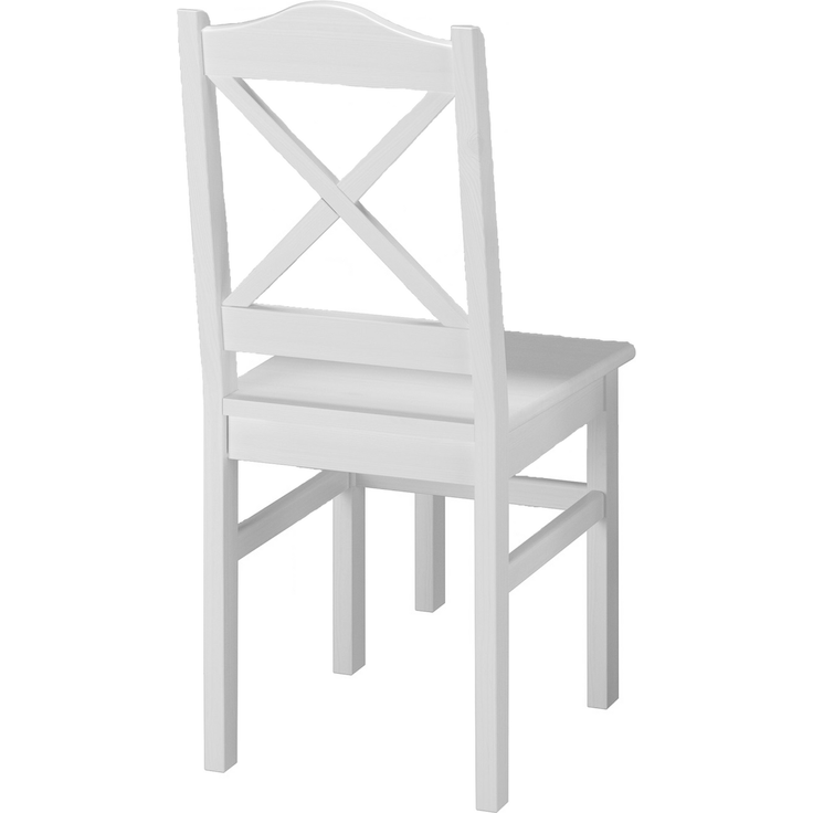 Weiße Essgruppe mit Küchentisch und 4 Stühle Massivholz 90.70-51 A W-Set 20 – Bild 10