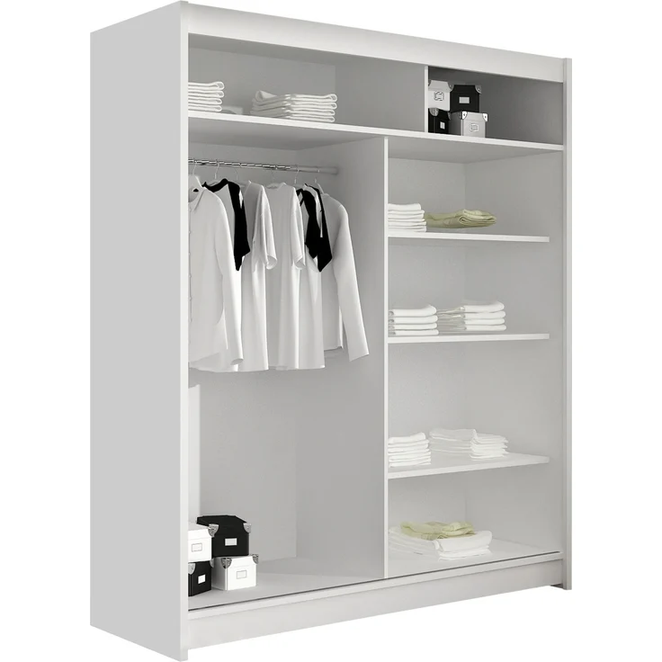 Kleiderschrank Westa X, ohne Beleuchtung, Farbe: Cashmere / Spiegel – Bild 3
