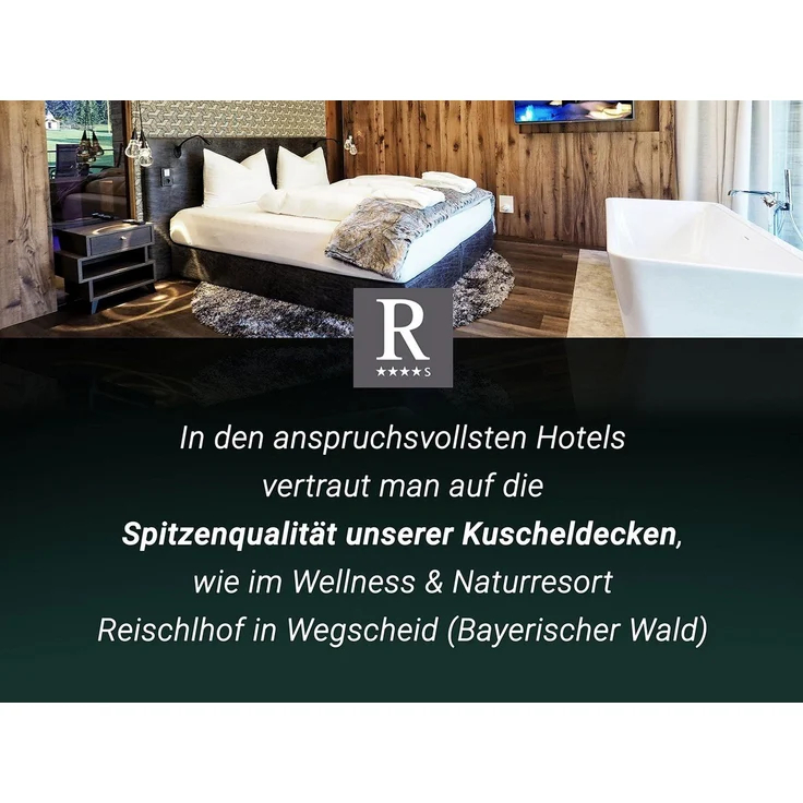 Wohndecke, ZOLLNER, superflauschig, in XXL Größe verfügbar, 150 x 200 cm, 100% Polyester, superflauschig, in XXL Größe verfügbar – Bild 2