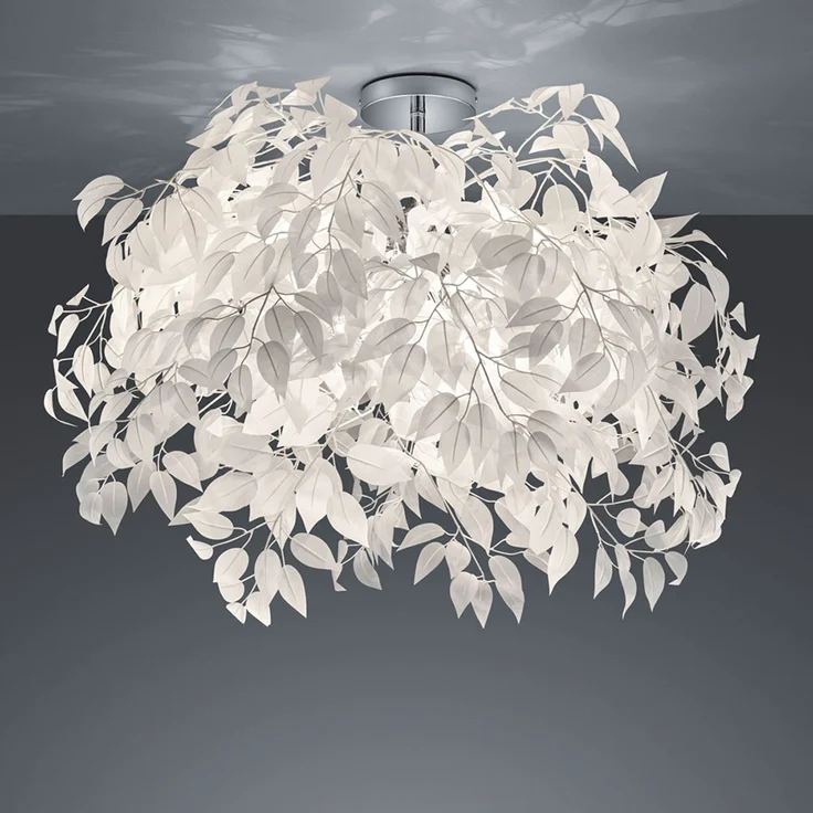 RGB LED Deckenleuchte, Metall Chrom, Blumen, 70 cm – Bild 9