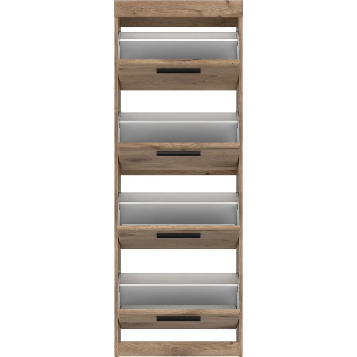 Schuhkipper >GRANO< 4 Klappen, Viking Eiche Dekor - 54x149x31 (BxHxT) – Bild 2