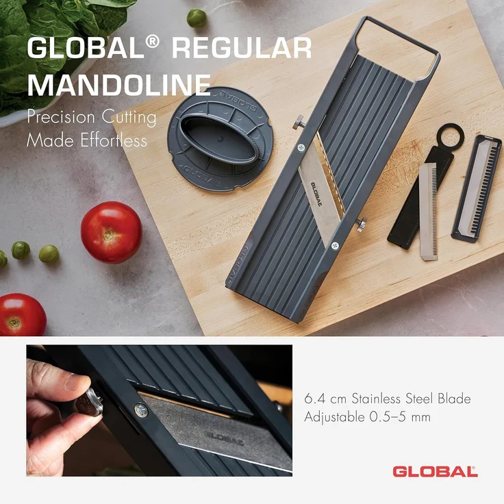 Global Mandoline / Gemüsehobel 64 mm GSL-64 black – Bild 2