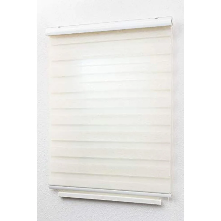 Lysel - Qualitätsdoppelrollo Leinen, (B x H) 140cm x 175cm in beige/Leinen – Bild 5