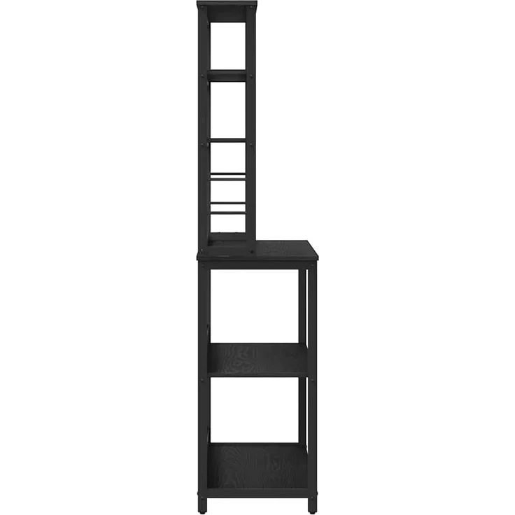 vidaXL Küchenregal Schwarz Eichen-Optik 80 x 40 x 168 cm Holzwerkstoff 883886 – Bild 6