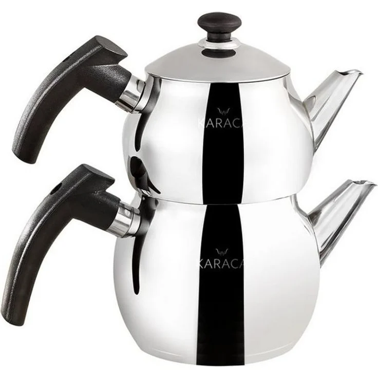 Karaca Teekanne Karaca Adelya Mini Edelstahl-Teekannen-Set, 1.75L, Induktionsgeeignet – Bild 1
