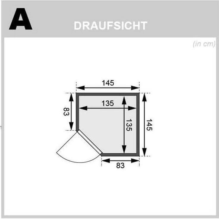 Karibu Ecksauna Antonia + 9kW BIO-Kombiofen mit ext. Steuerung Easy – Bild 5