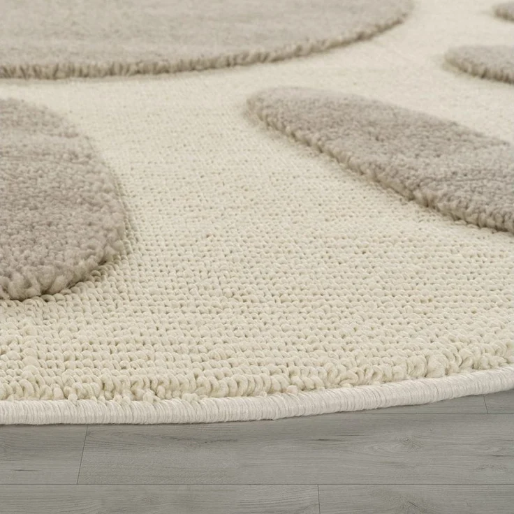 TT Home Teppich, Rund, Höhe: 21 mm, Kinderteppich Kinderzimmer Teppich Spielteppich Kurzflor Sonne Flausch – Bild 2