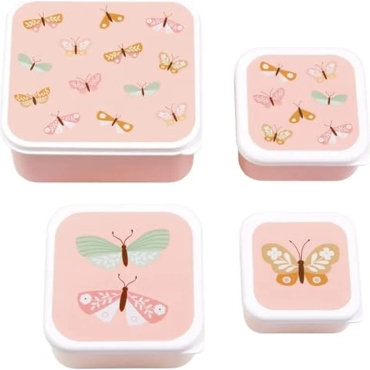 A Little Lovely Company Lunchbox Snackbox Set, Polypropylen, (4-tlg) – Bild 1
