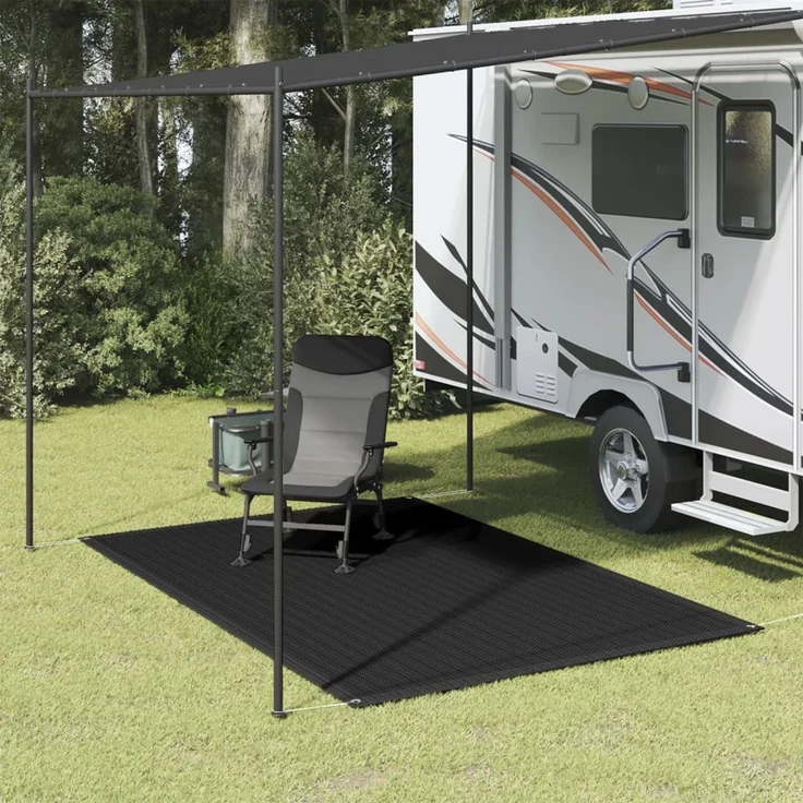 vidaXL Zeltteppich 250x200 cm Schwarz 310779 – Bild 1