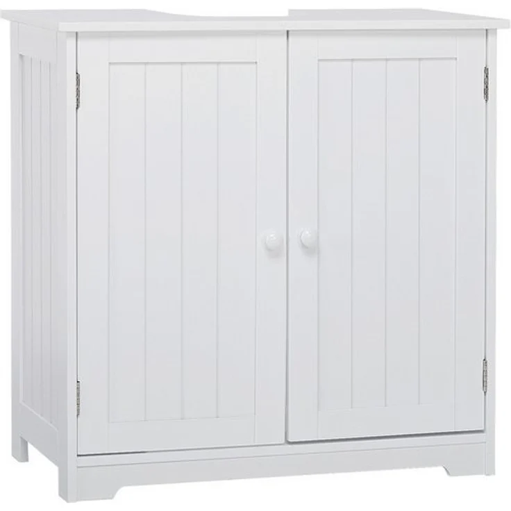 Mondeer Waschbeckenunterschrank Badezimmerschrank Unterschrank, Badkommode, 60 x 30 x 60 cm, weiß – Bild 4