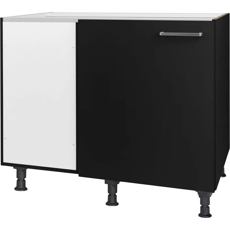 nobilia® Eckunterschrank "Touch", vormontiert mit höhenverstellbaren Sockelfüßen, Breite 100 cm