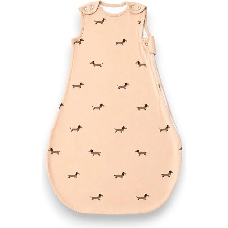 Baby Schlafsack mit Tieren » Ganzjahresschlafsack 100% Baumwolle » Säuglinge & Neugeborene » mit Reißverschluss & Druckknöpfen - Hund / 70cm