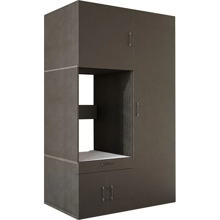 Roomart Waschmaschinenschrank 236 cm breit – Soft-Close, Stauraum • Schwarz-Eiche – Bild 8