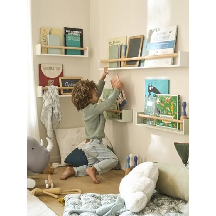 vertbaudet Wandregal 2er-Set Wandregale KONFETTI Kinderzimmer – Bild 4